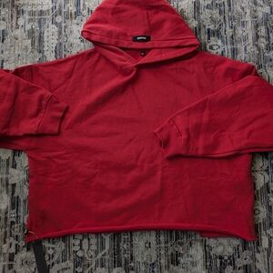 Red Hooded Men's Sweatshirt - Unbranded
